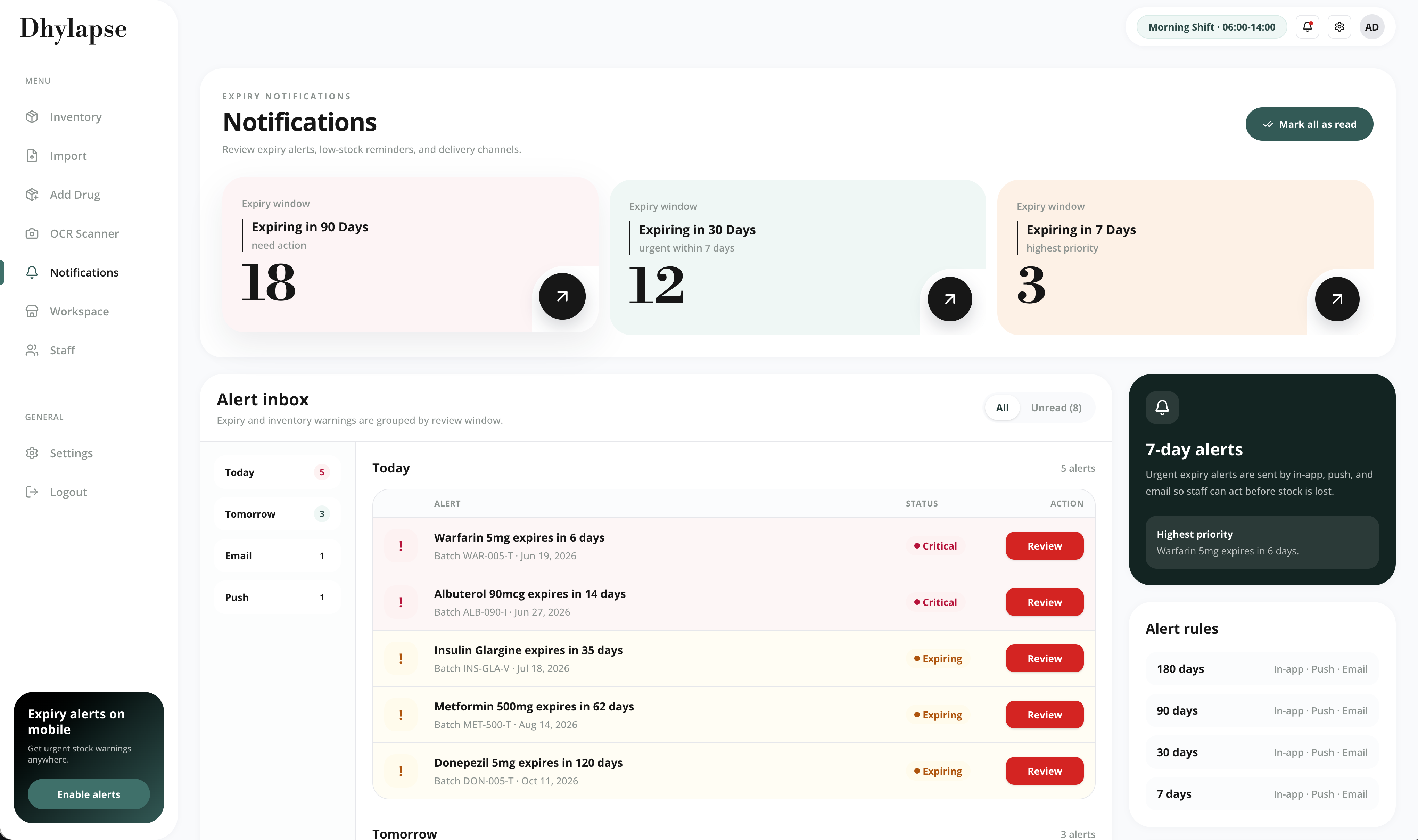 Dhylapse website preview